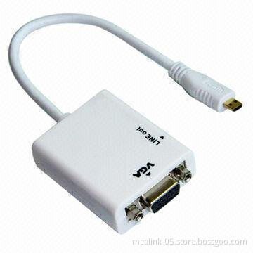 Micro HDMI to VGA Adapter Cable with Audio Output